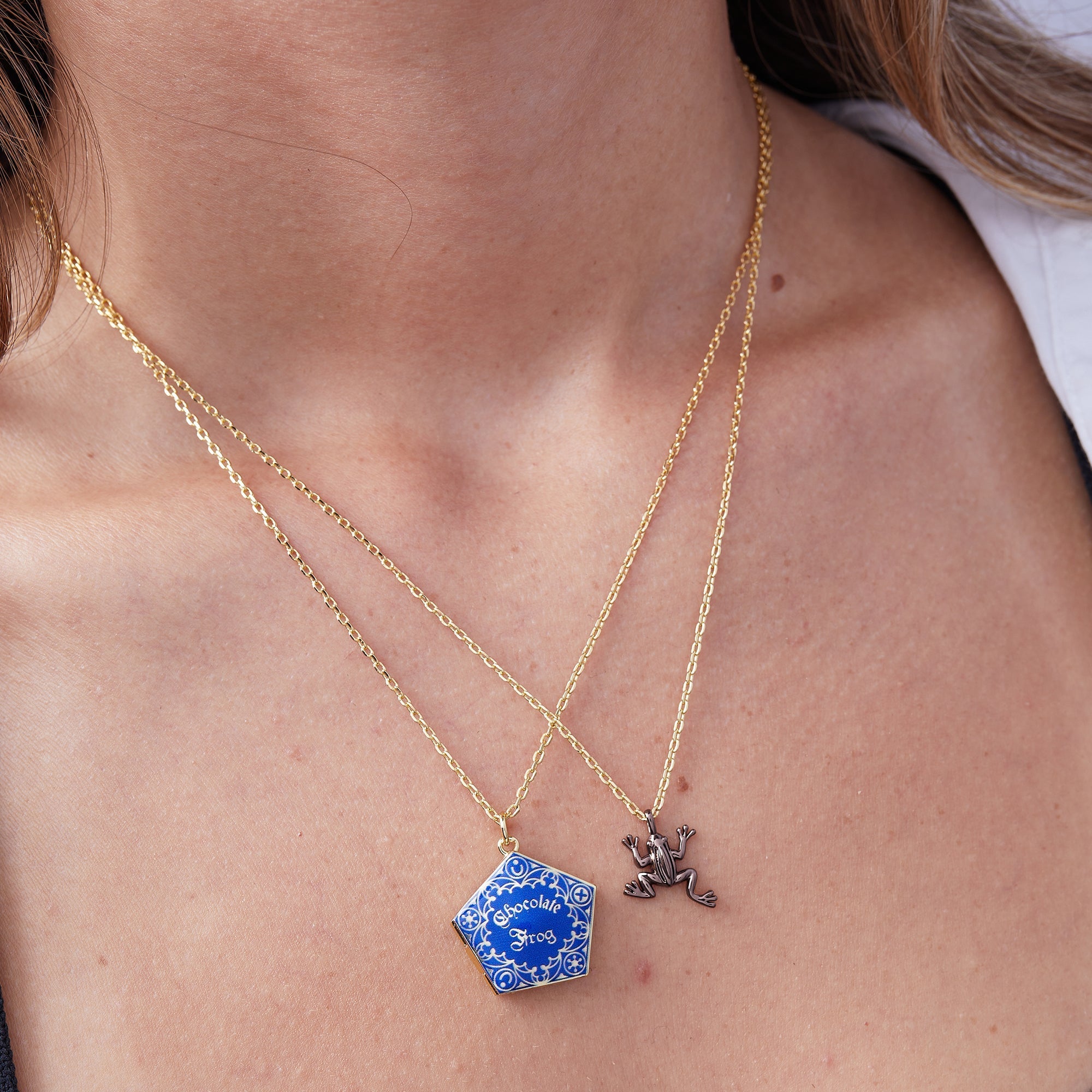 Harry Potter™ Chocolate Frog Necklace Set of 2 by ALEX AND ANI at Shirley Shoppe