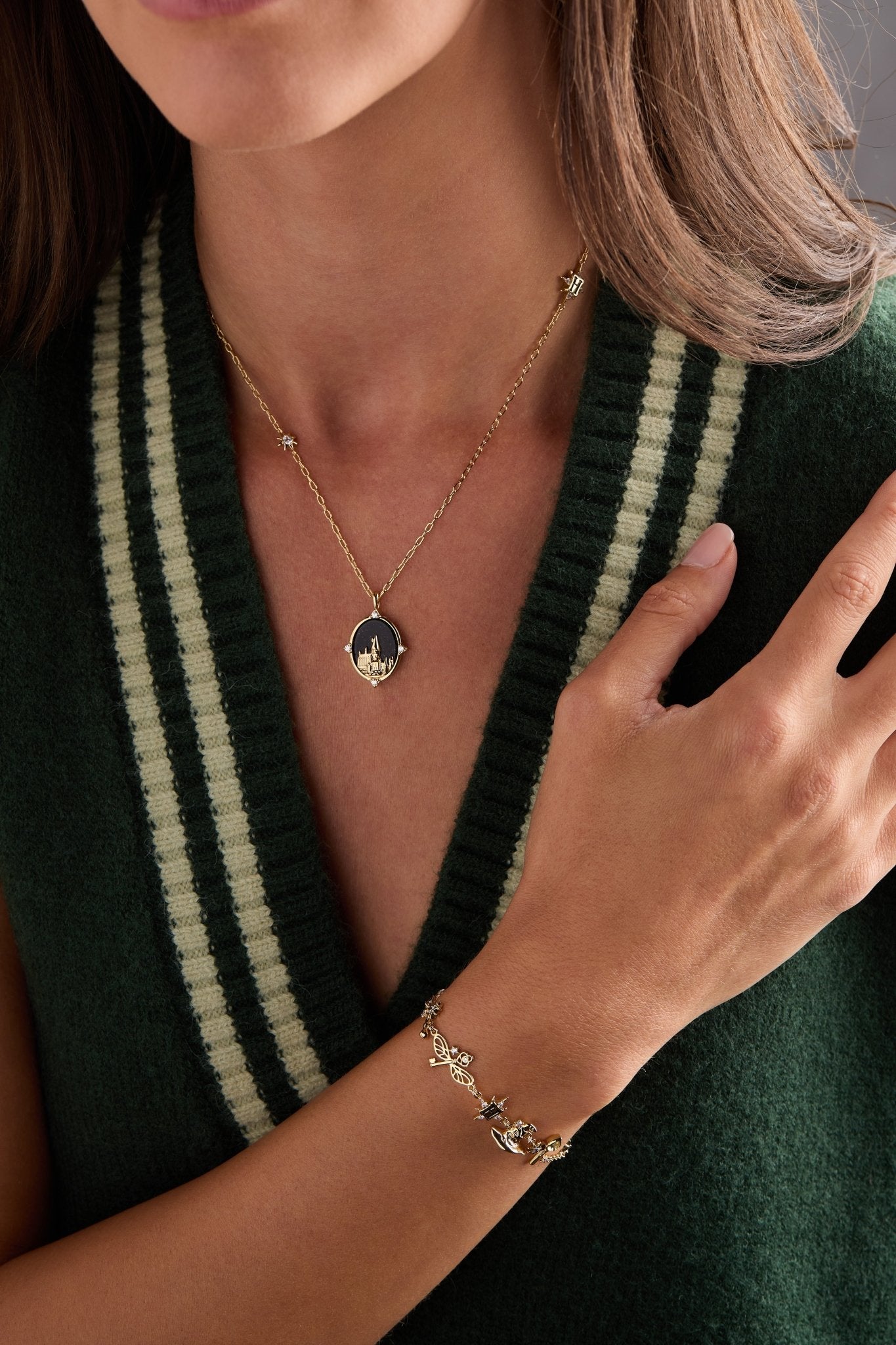 Harry Potter™ Hogwarts Pendant Necklace by ALEX AND ANI at Shirley Shoppe