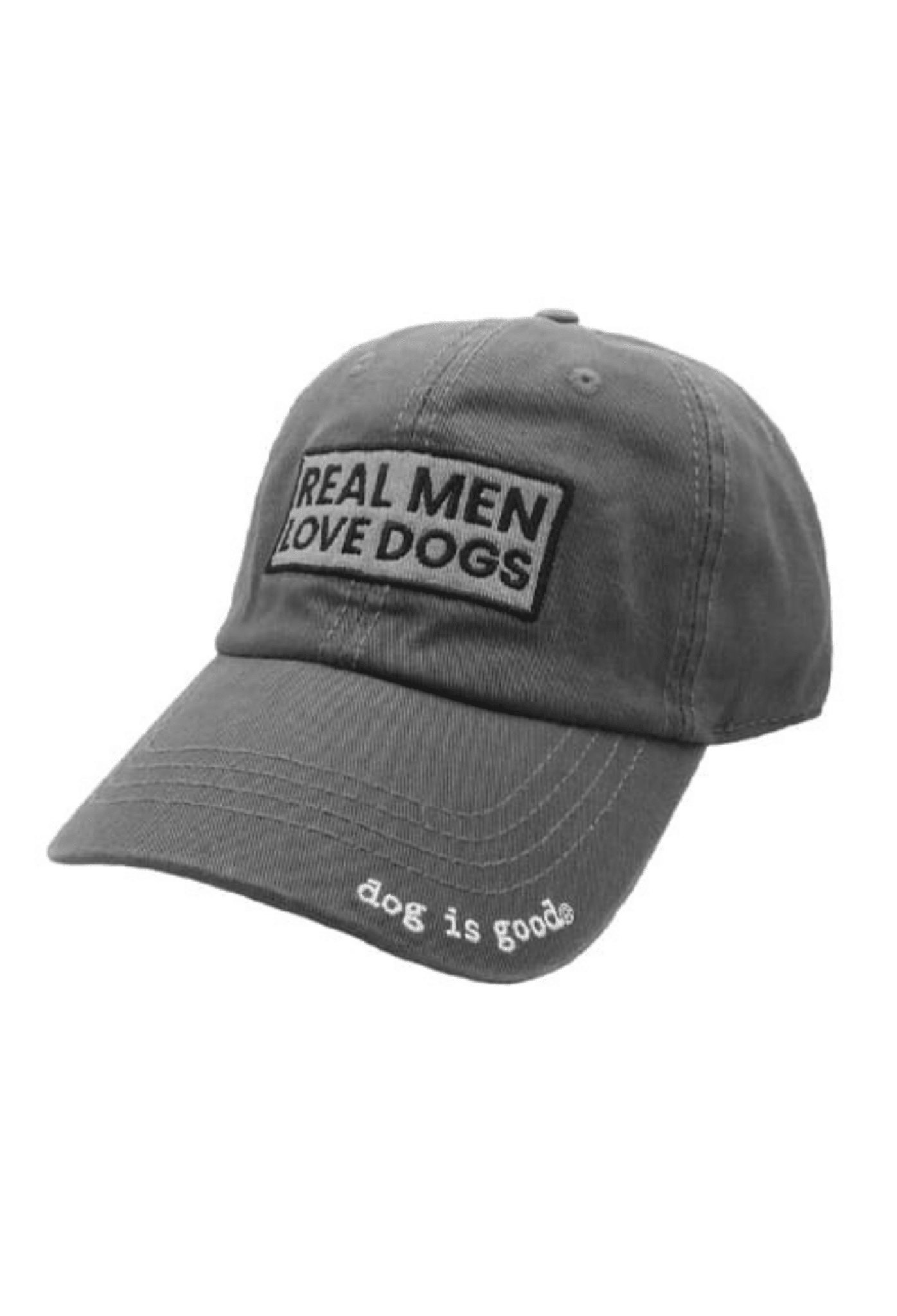 Hat: Real Men Love Dogs by Dog is Good at Shirley Shoppe