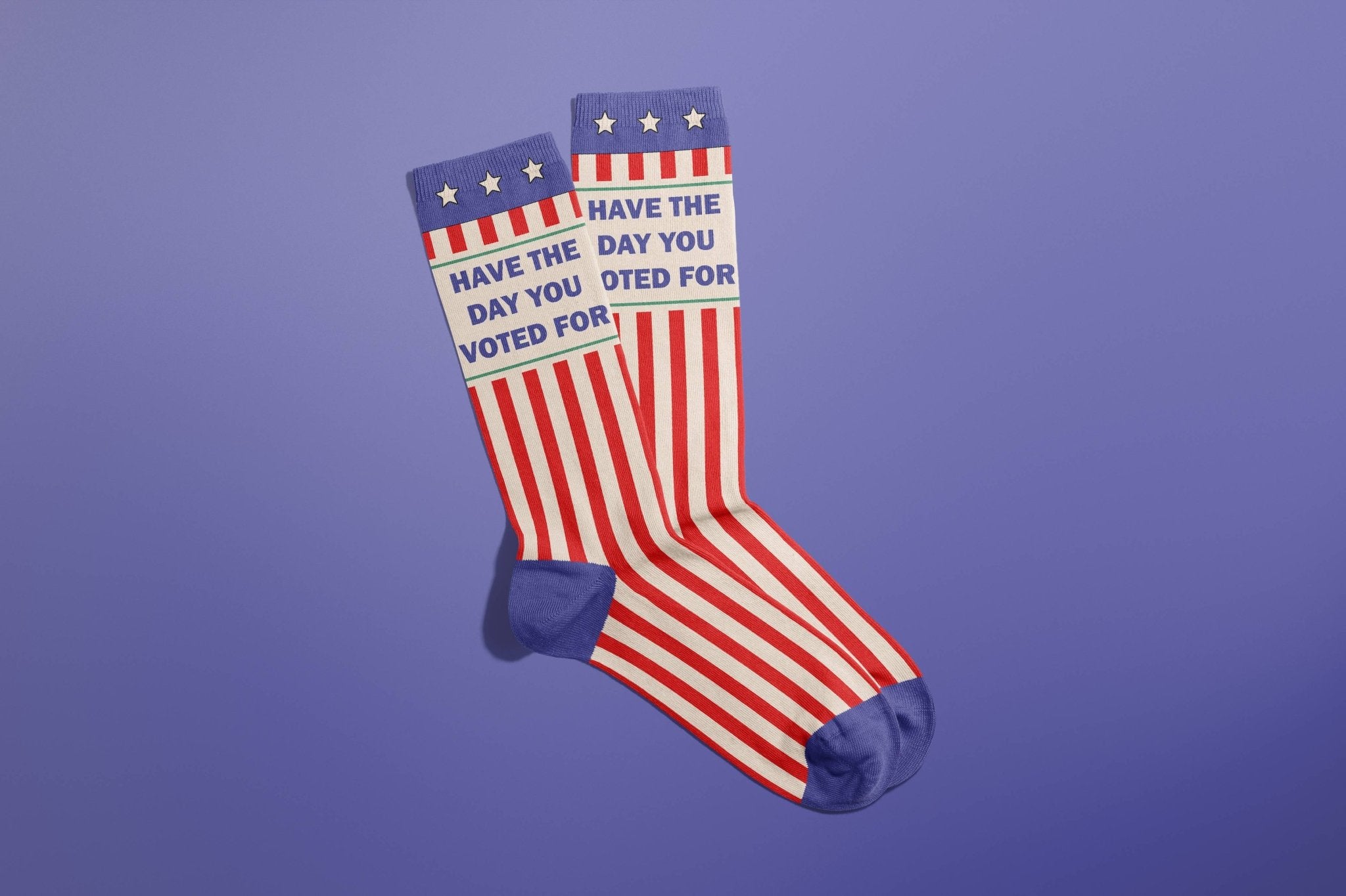 Have The Day You Voted For Socks by Quirks! at Shirley Shoppe