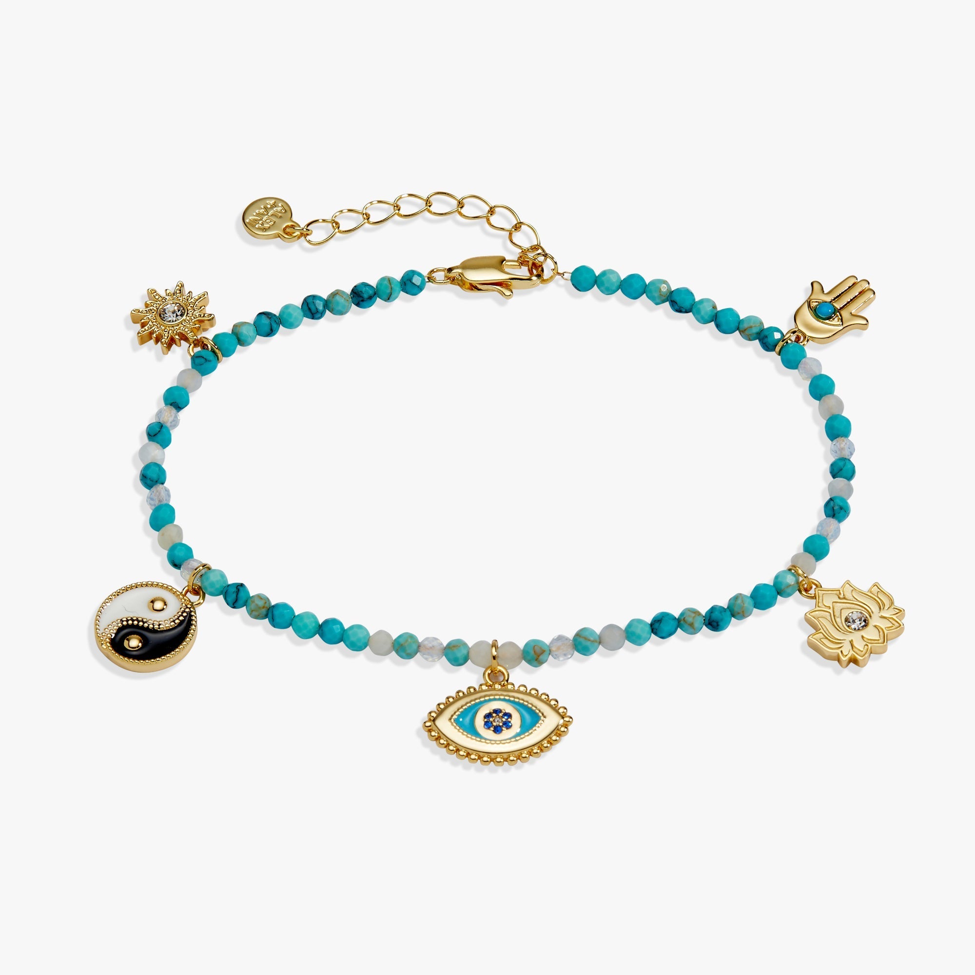 Healing Stone Charm Anklet by ALEX AND ANI at Shirley Shoppe