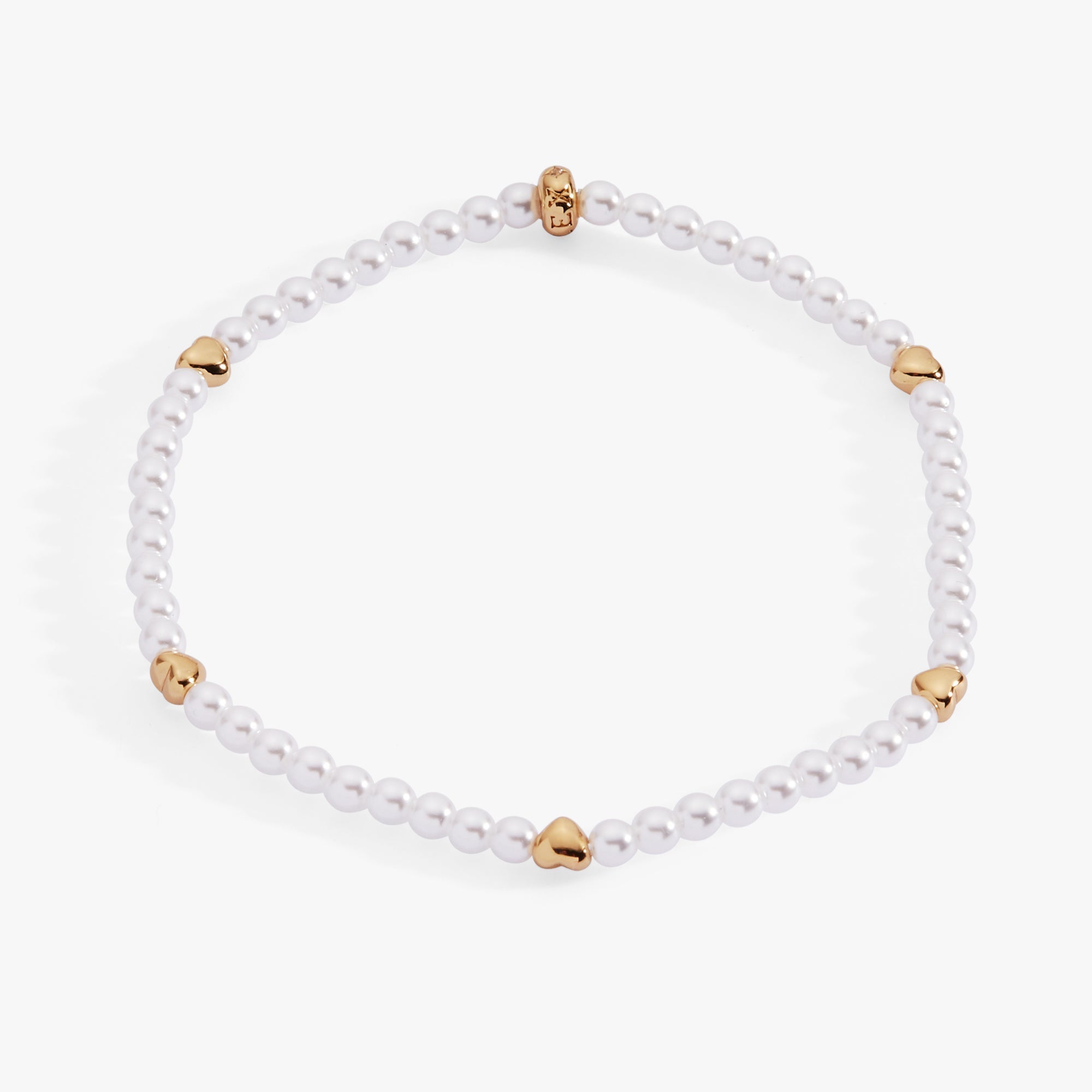 Heart and Pearl Stretch Bracelet by ALEX AND ANI at Shirley Shoppe