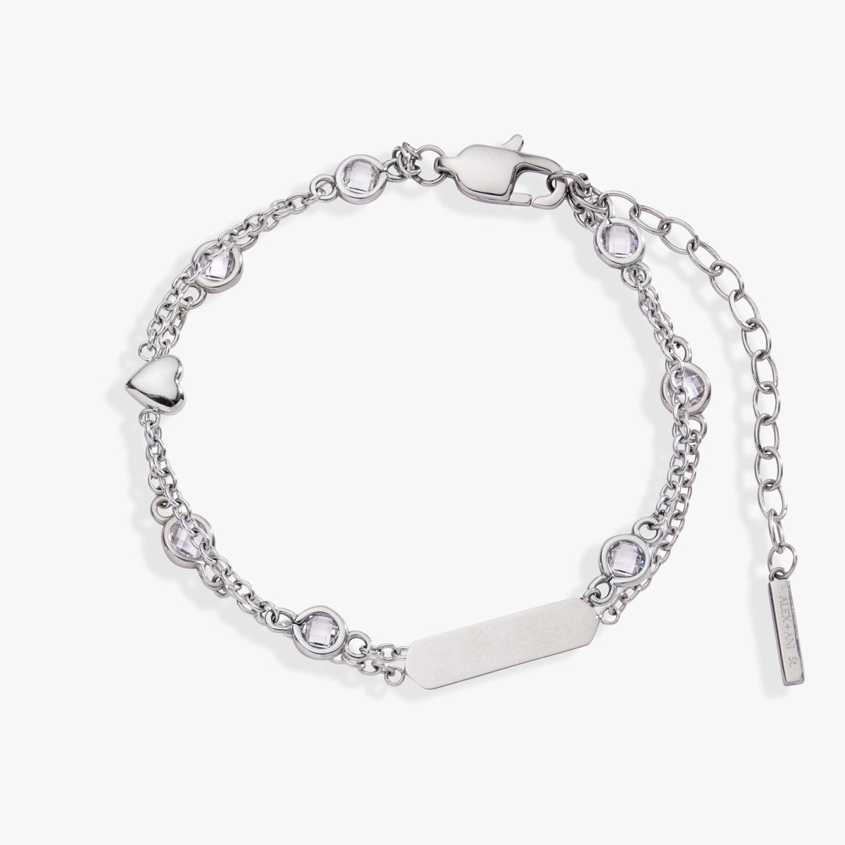 Heart Chain Double Strand Bracelet