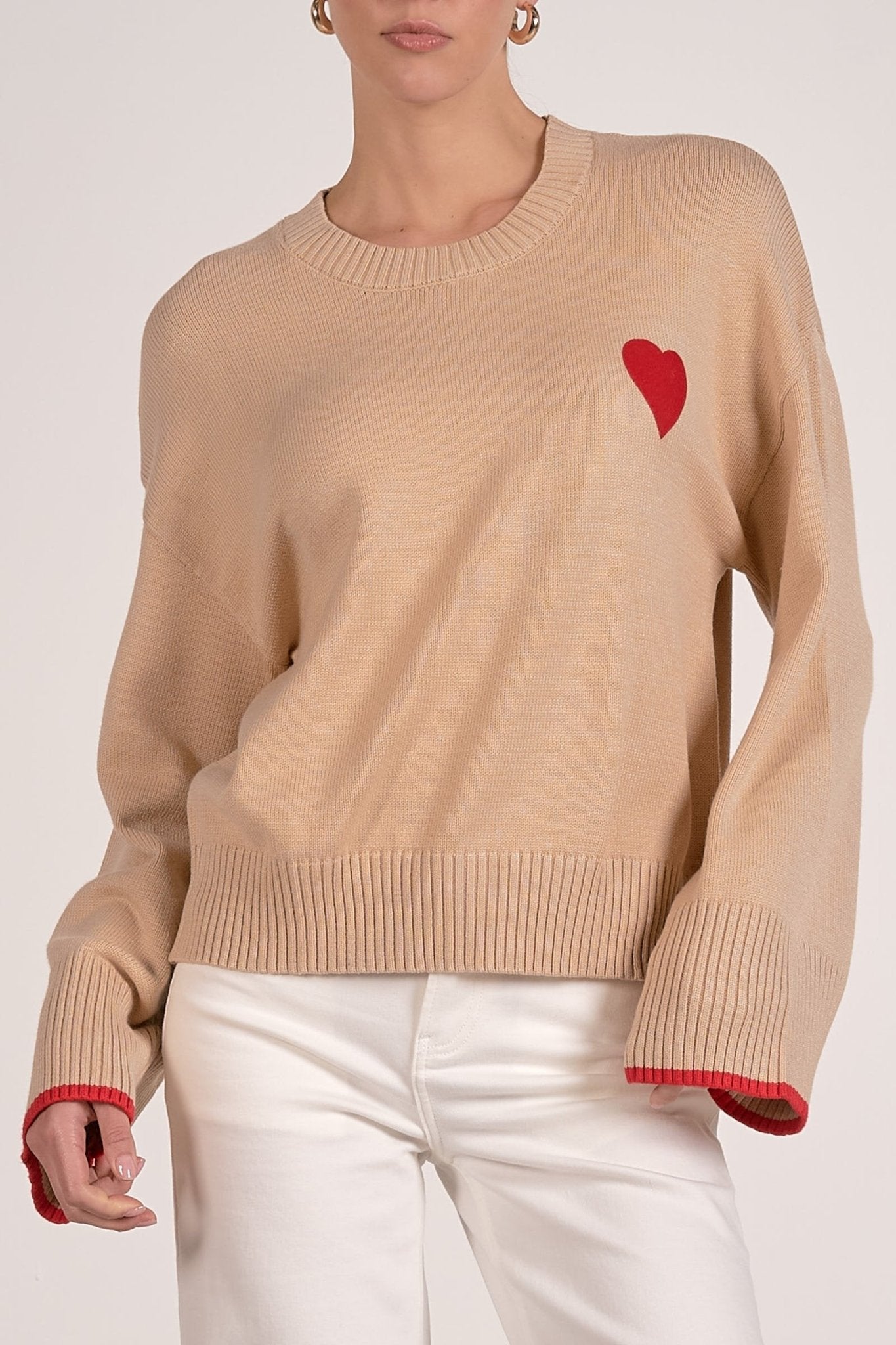 Heart Sweater by Shop Elan at Shirley Shoppe