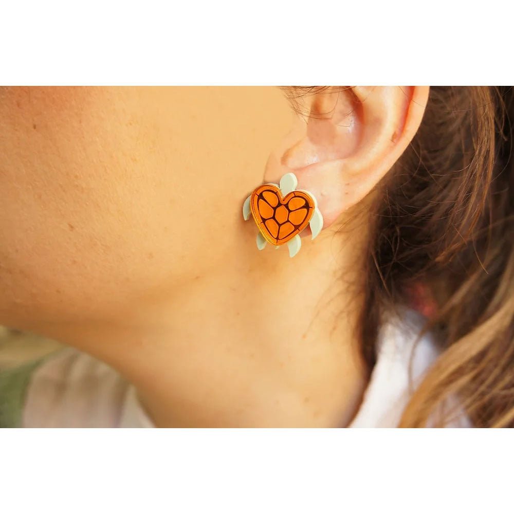 Heart Turtle Earrings by Laliblue by Quirks! at Shirley Shoppe
