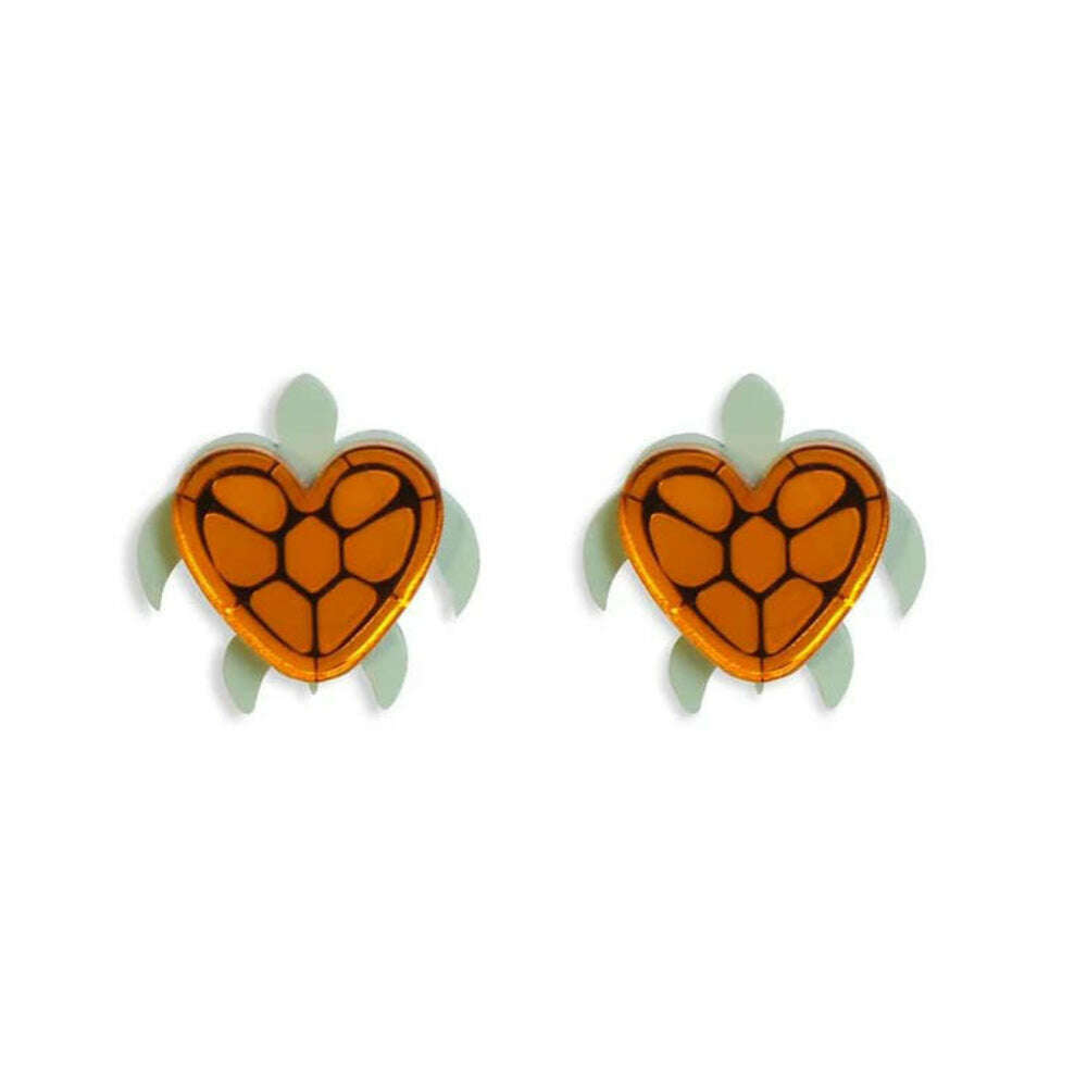 Heart Turtle Earrings by Laliblue