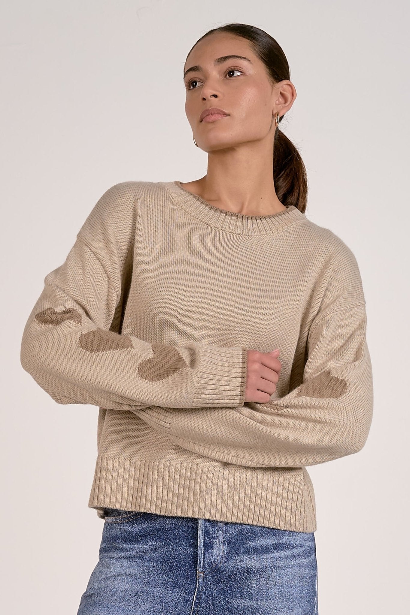 Hearts Sweater by Shop Elan at Shirley Shoppe