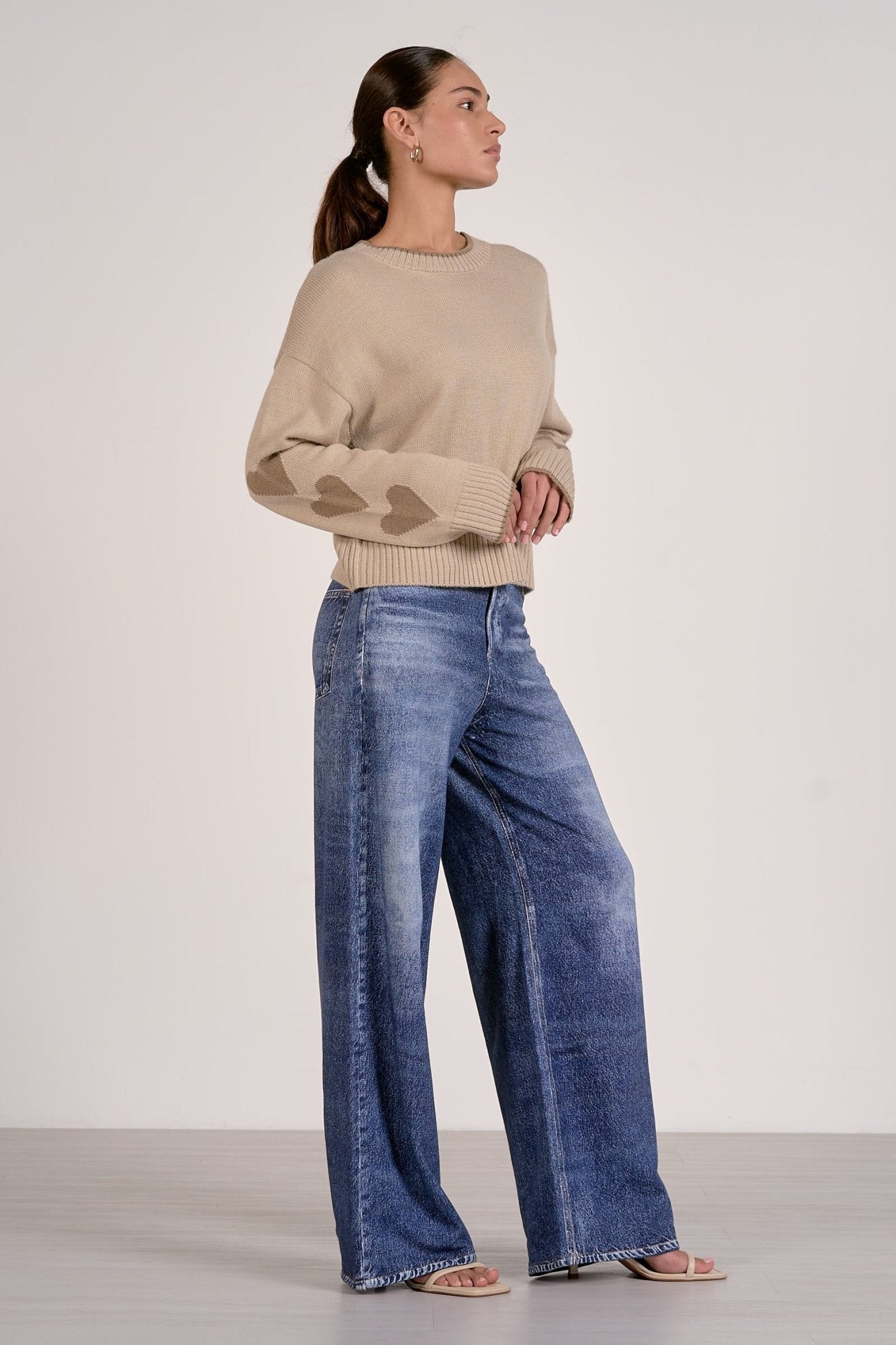 Hearts Sweater by Shop Elan at Shirley Shoppe