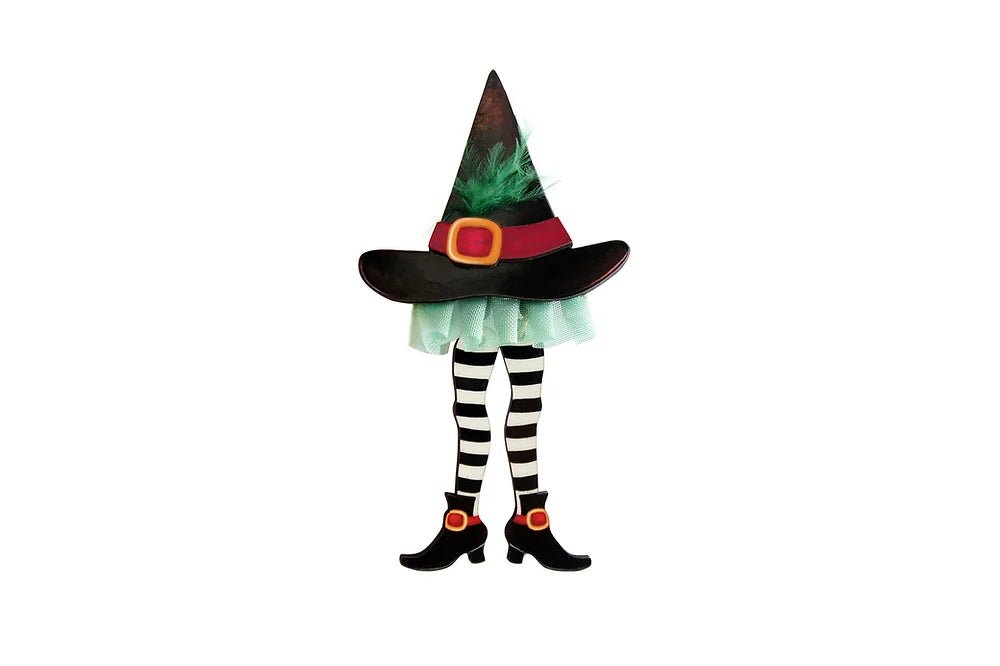 Hidden Witch Halloween Brooch by Laliblue by Quirks! at Shirley Shoppe