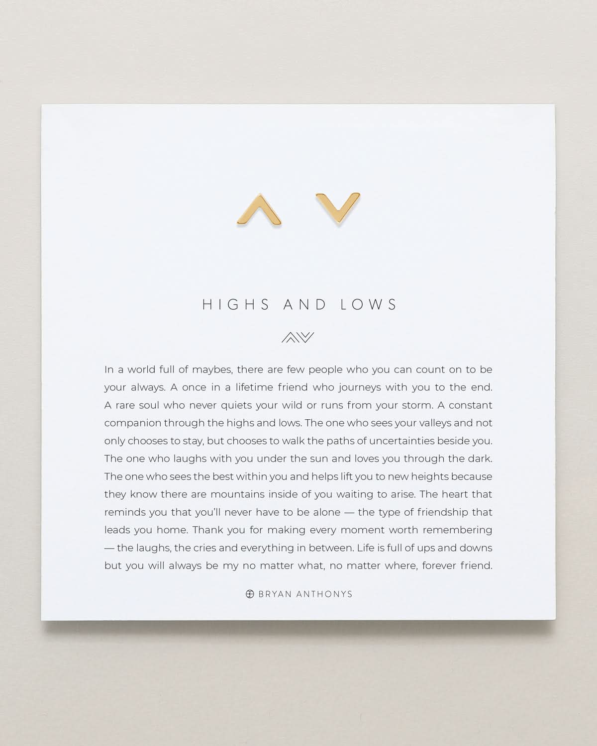 Highs & Lows Stud Earrings by Bryan Anthonys at Shirley Shoppe