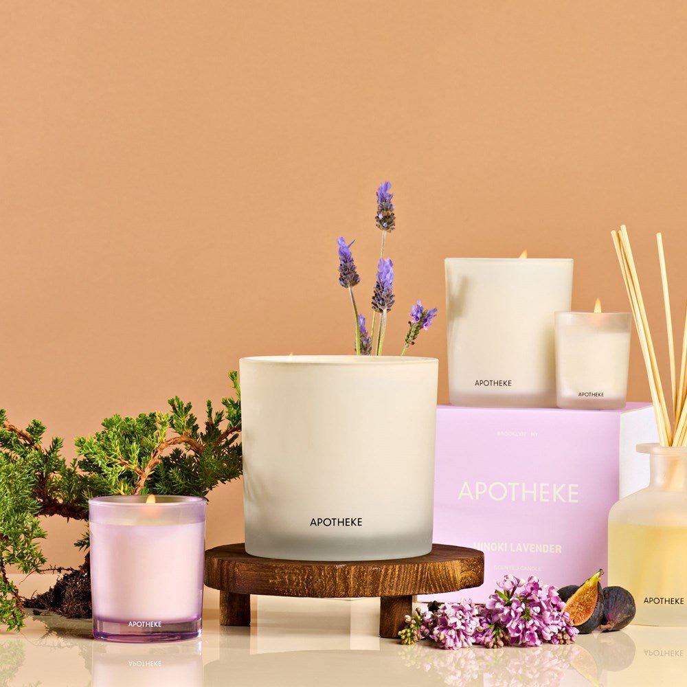 Hinoki Lavender Votive Candle by APOTHEKE at Shirley Shoppe