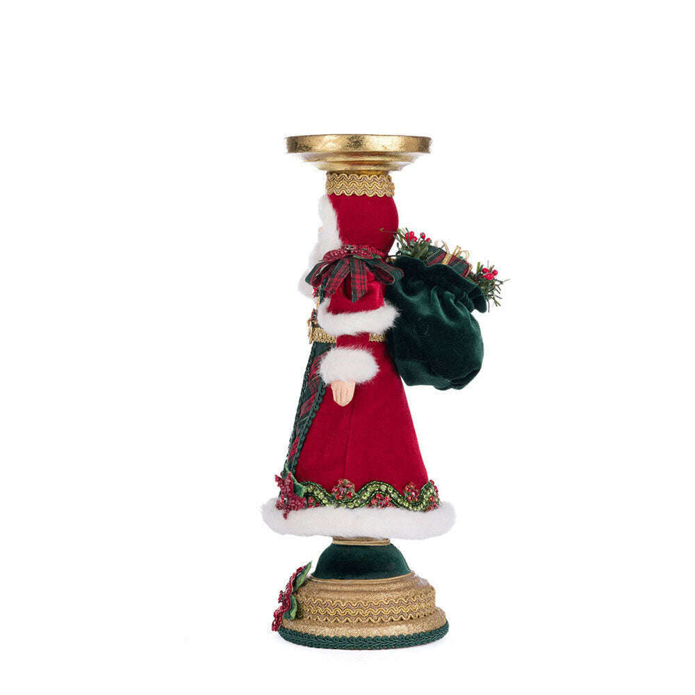 Holiday Magic Santa Candlestick by Katherine's Collection