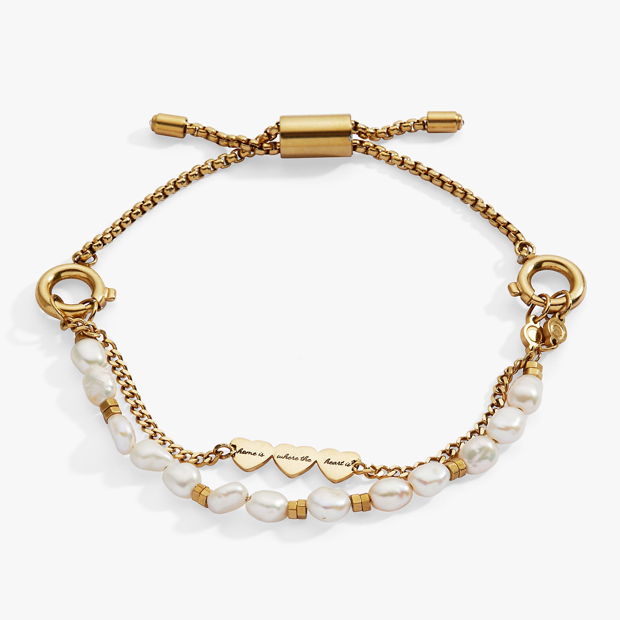 'Home Is Where The Heart Is' Pearl Stranded™ Bracelet Set by ALEX AND ANI at Shirley Shoppe