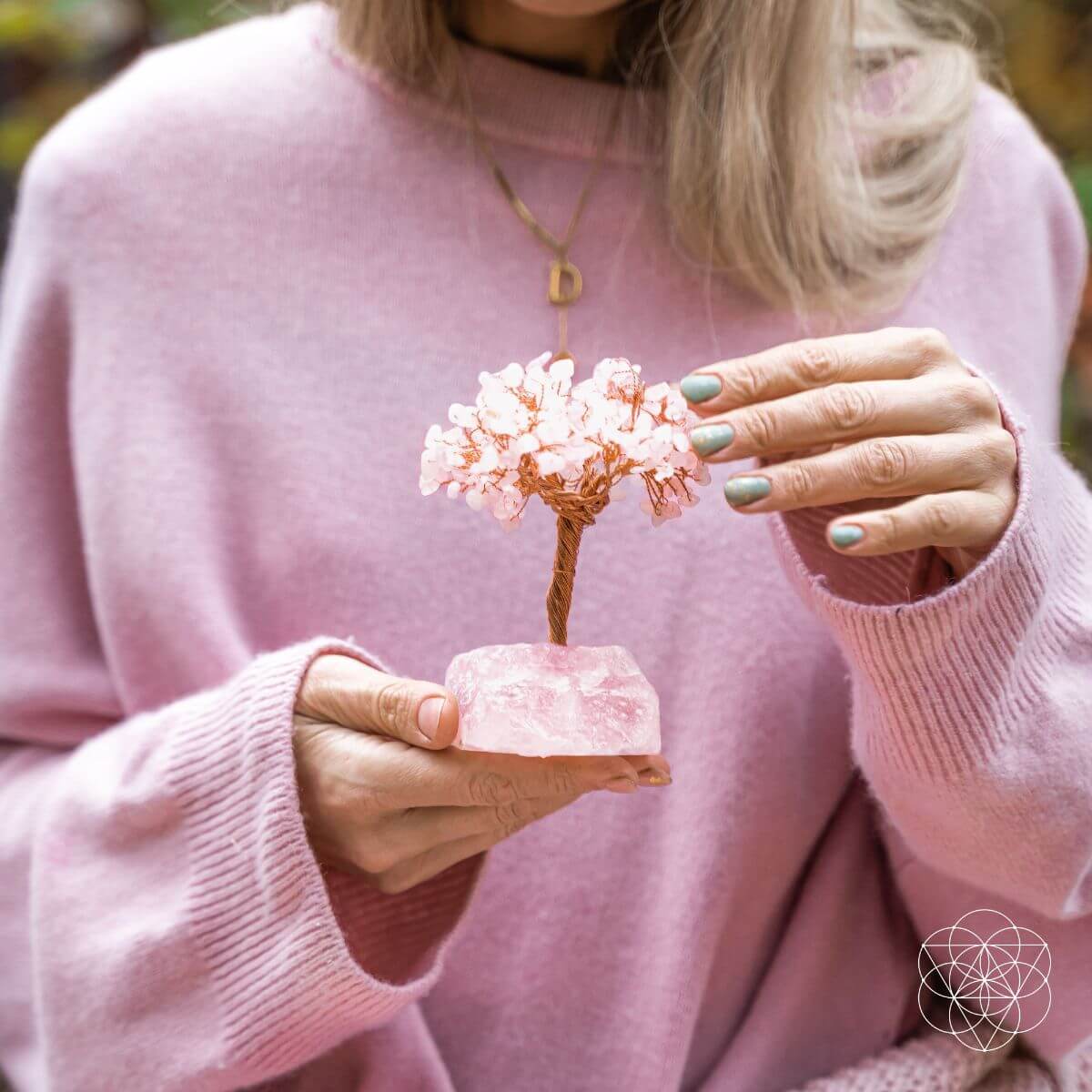 Home Sweet Home - Feng Shui Rose Quartz Tree by Conscious Items at Shirley Shoppe