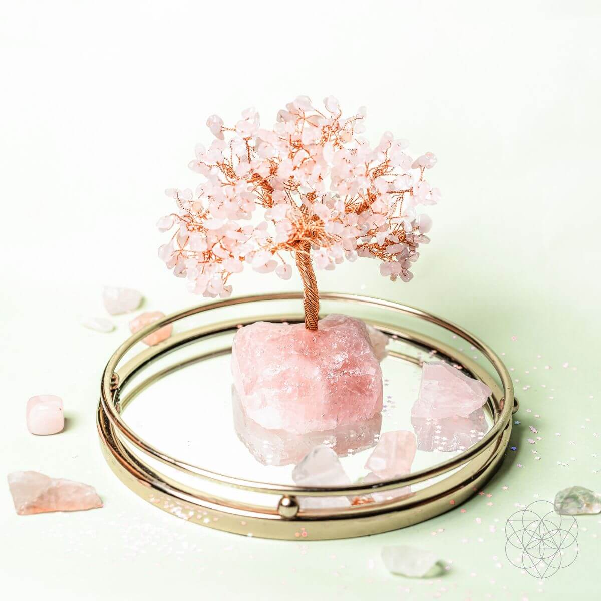 Home Sweet Home - Feng Shui Rose Quartz Tree by Conscious Items at Shirley Shoppe