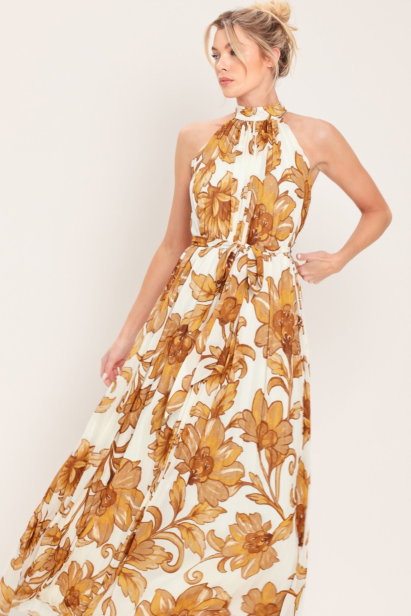 HONEY LUXE WOVEN MAXI DRESS by Flying Tomato at Shirley Shoppe