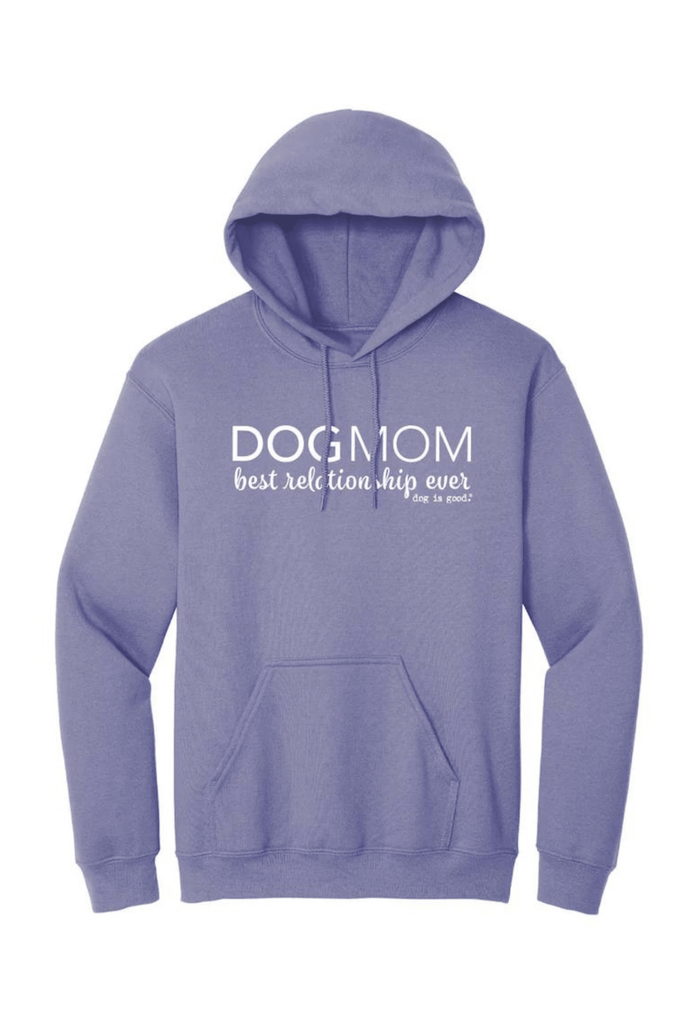 Hoodie: Dog Mom (Violet) by Dog is Good at Shirley Shoppe