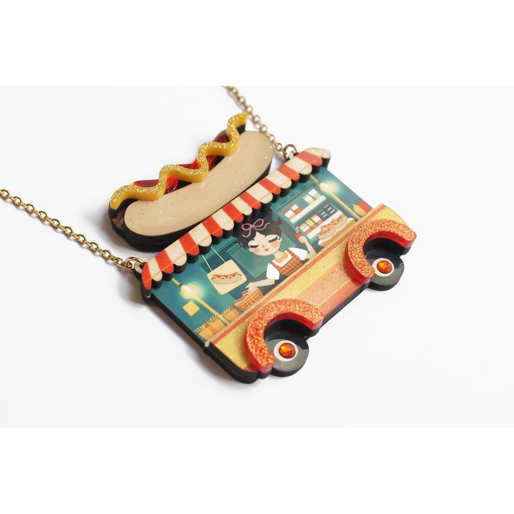 Hot Dog Truck Necklace by Laliblue by Quirks! at Shirley Shoppe