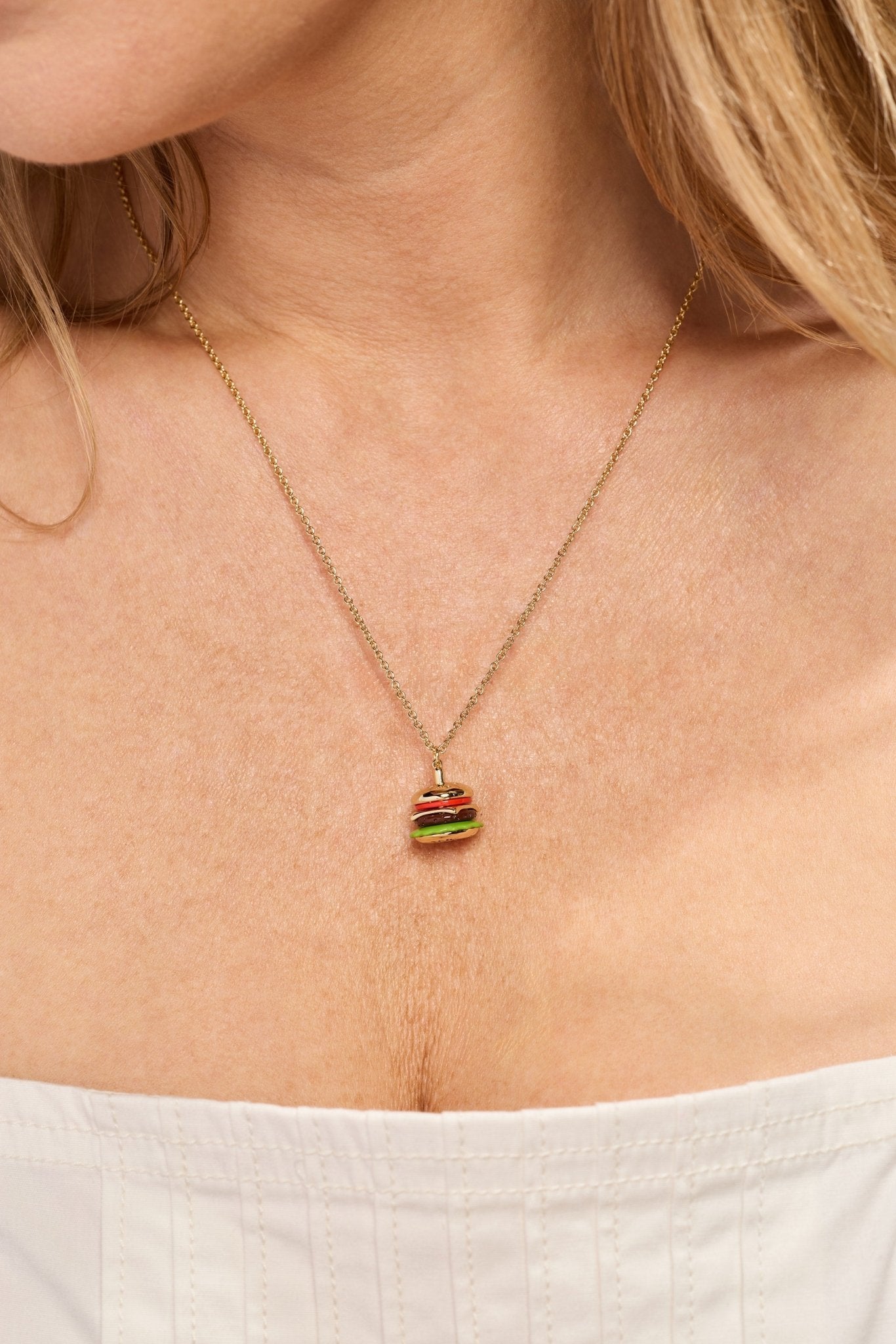 Hot Grill Summer 'Bun In A Million' Hamburger Pendant by ALEX AND ANI at Shirley Shoppe