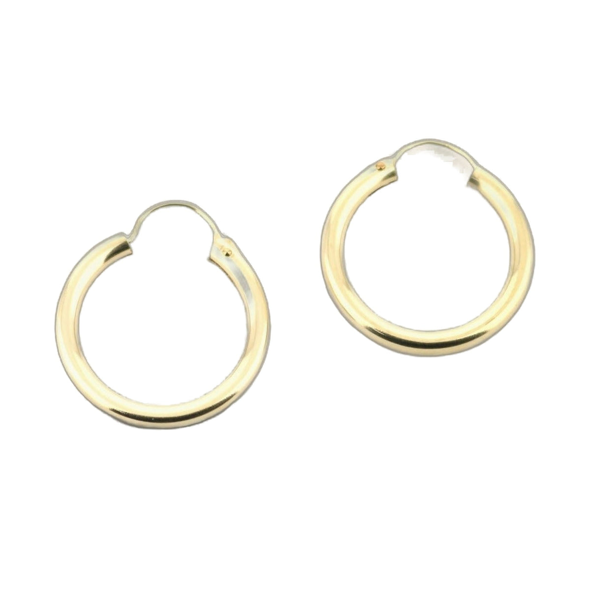 14k Yellow Gold Filled Hoop Earrings 18 Mm