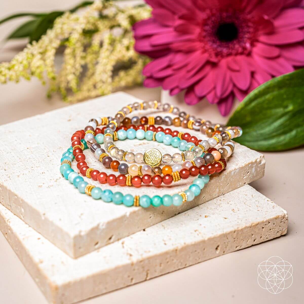 I Am Healthy: Mind, Body & Spirit Restoration Bracelet Pack of 4 by Conscious Items at Shirley Shoppe