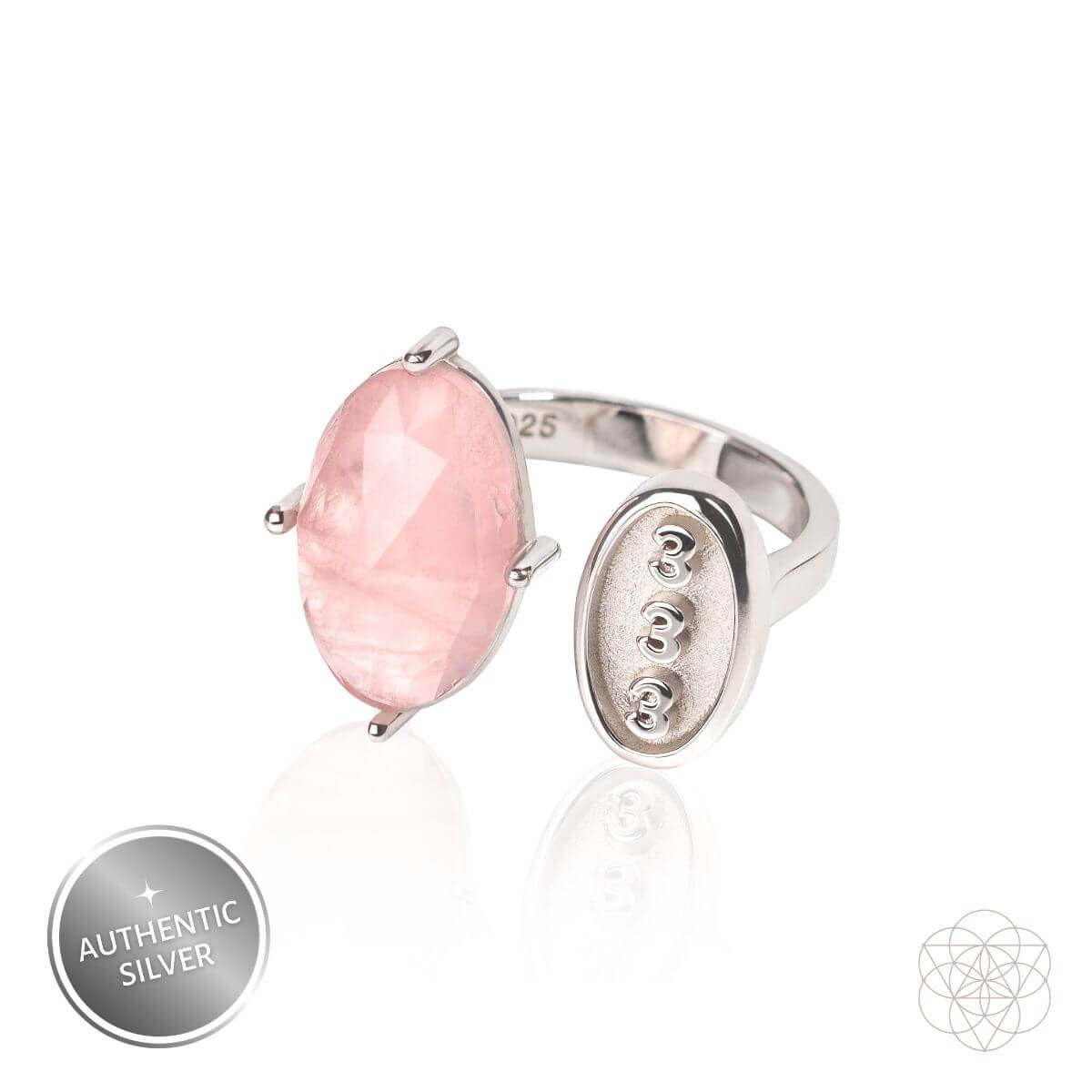 I Am Resilient: 333 Angel Number Silver Ring of Celestial Support by Conscious Items at Shirley Shoppe