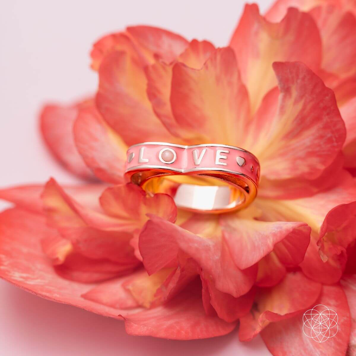 I Love My Life - Heart Awakening Pink Opal Ring by Conscious Items at Shirley Shoppe