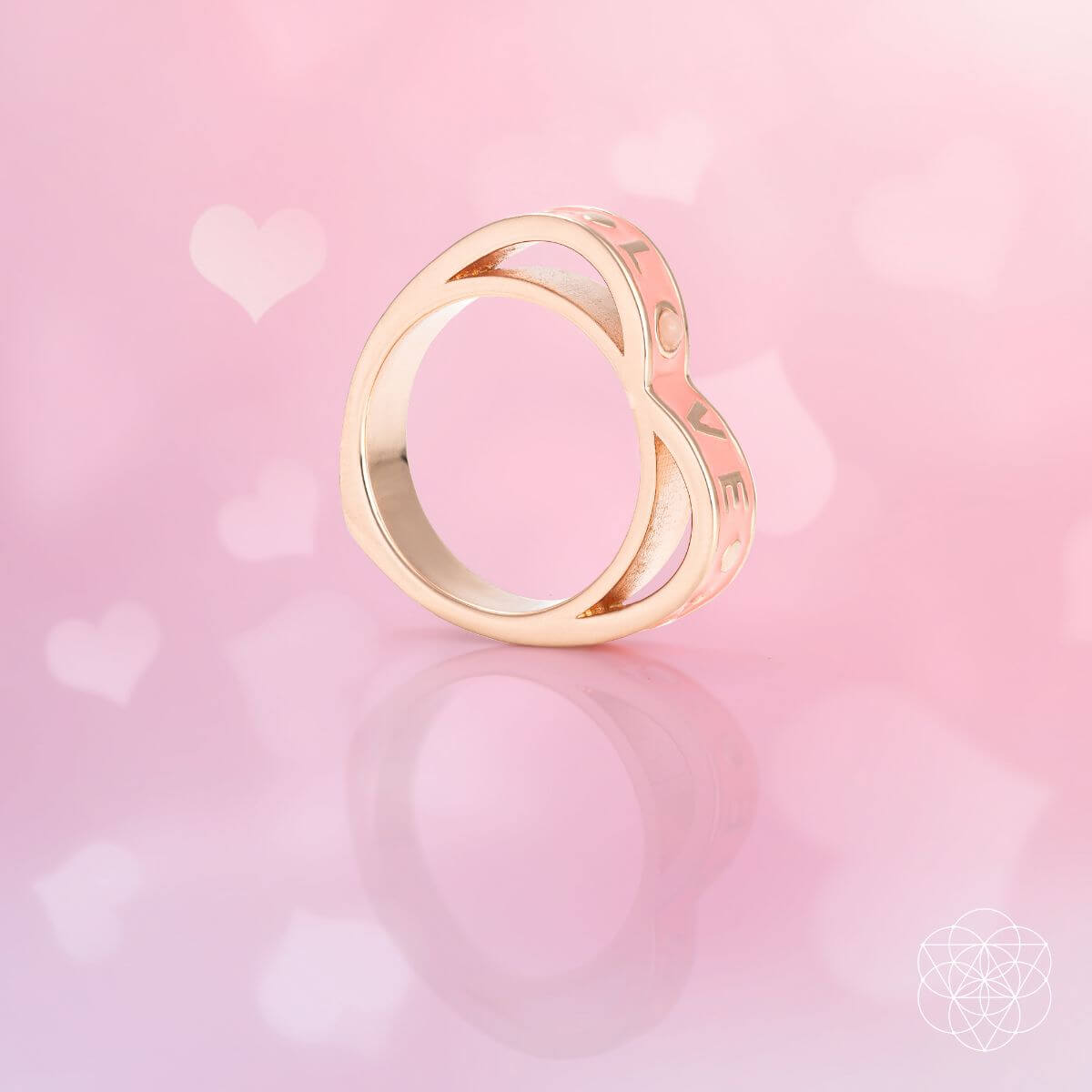 I Love My Life - Heart Awakening Pink Opal Ring by Conscious Items at Shirley Shoppe