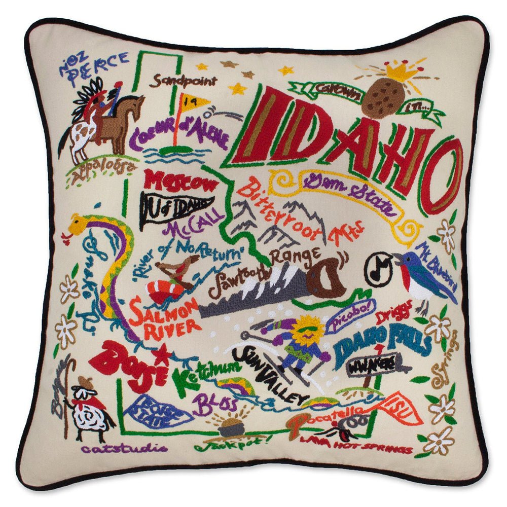 Idaho Hand - Embroidered Pillow by Quirks! at Shirley Shoppe
