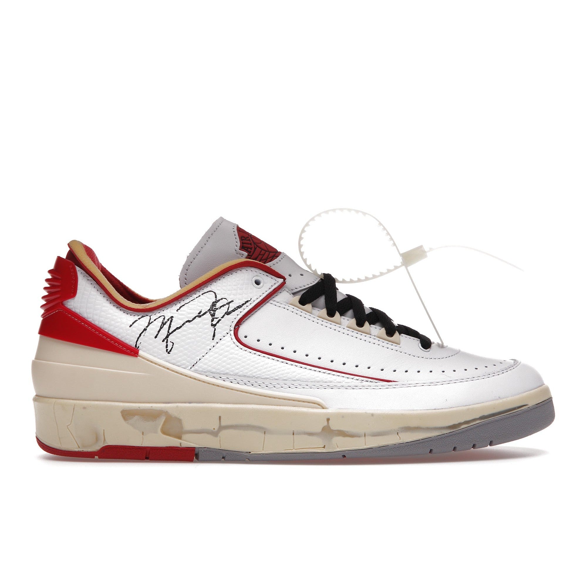 Air Jordan Retro 2 "OFF-WHITE X AIR JORDAN" SP 'WHITE VARSITY RED'