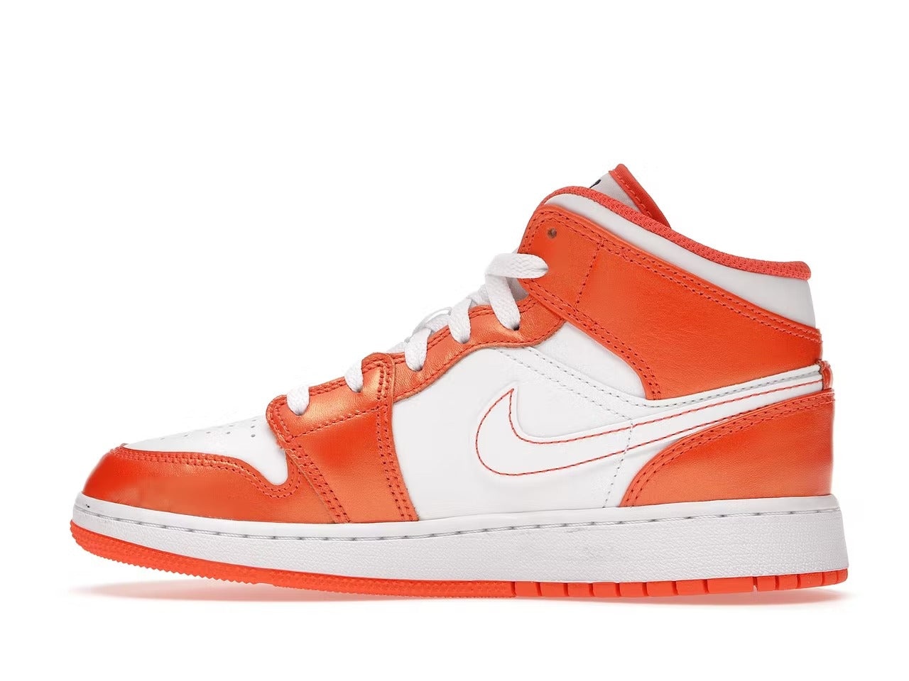 Air Jordan 1 Mid "Metallic Orange" GS