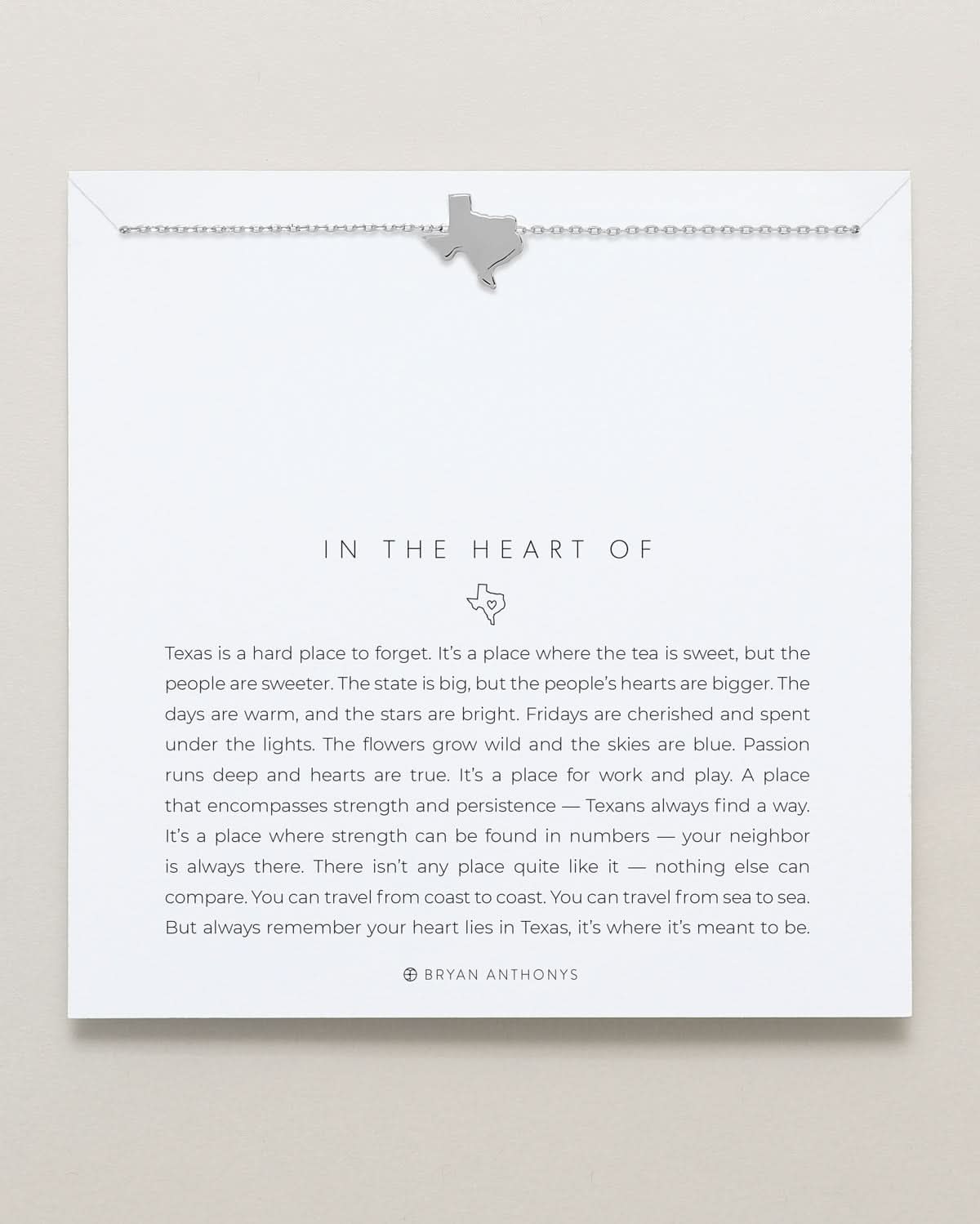 In The Heart Of Necklace — Texas by Bryan Anthonys at Shirley Shoppe