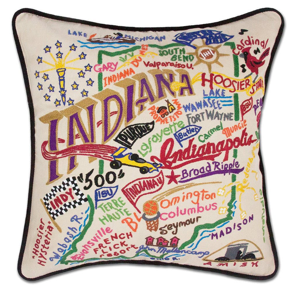 Indiana Hand - Embroidered Pillow by Quirks! at Shirley Shoppe