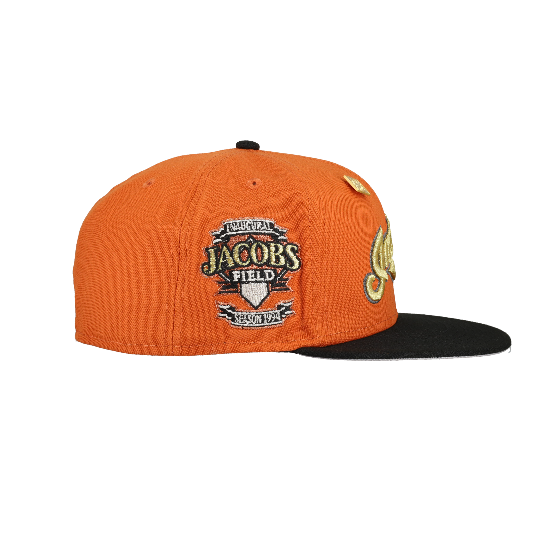 Cleveland Indians Orange Inaugural Season Patch 59Ffity Fitted Hat