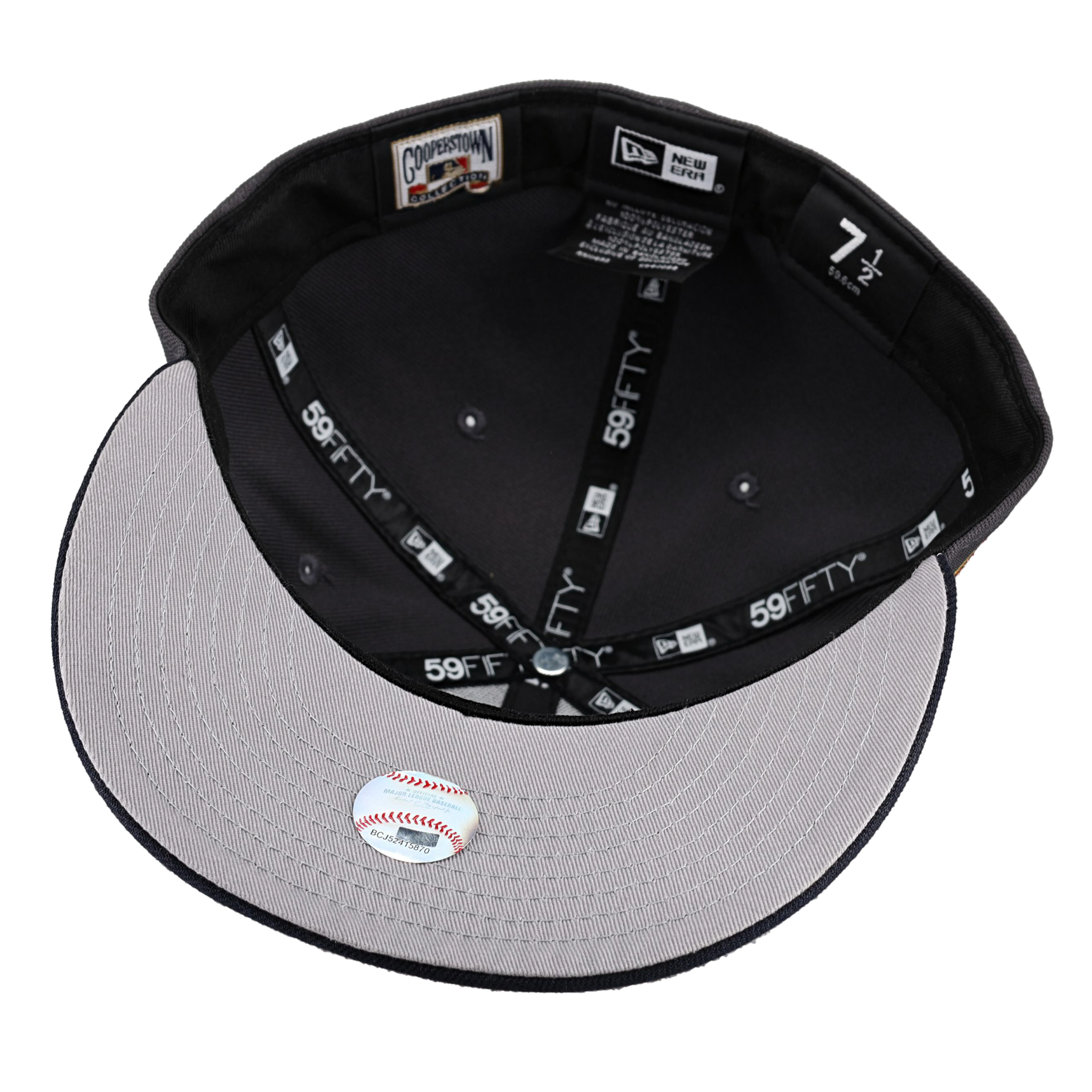 Cleveland Indians Red Metallic Stitching Inaugural Season Fitted Hat