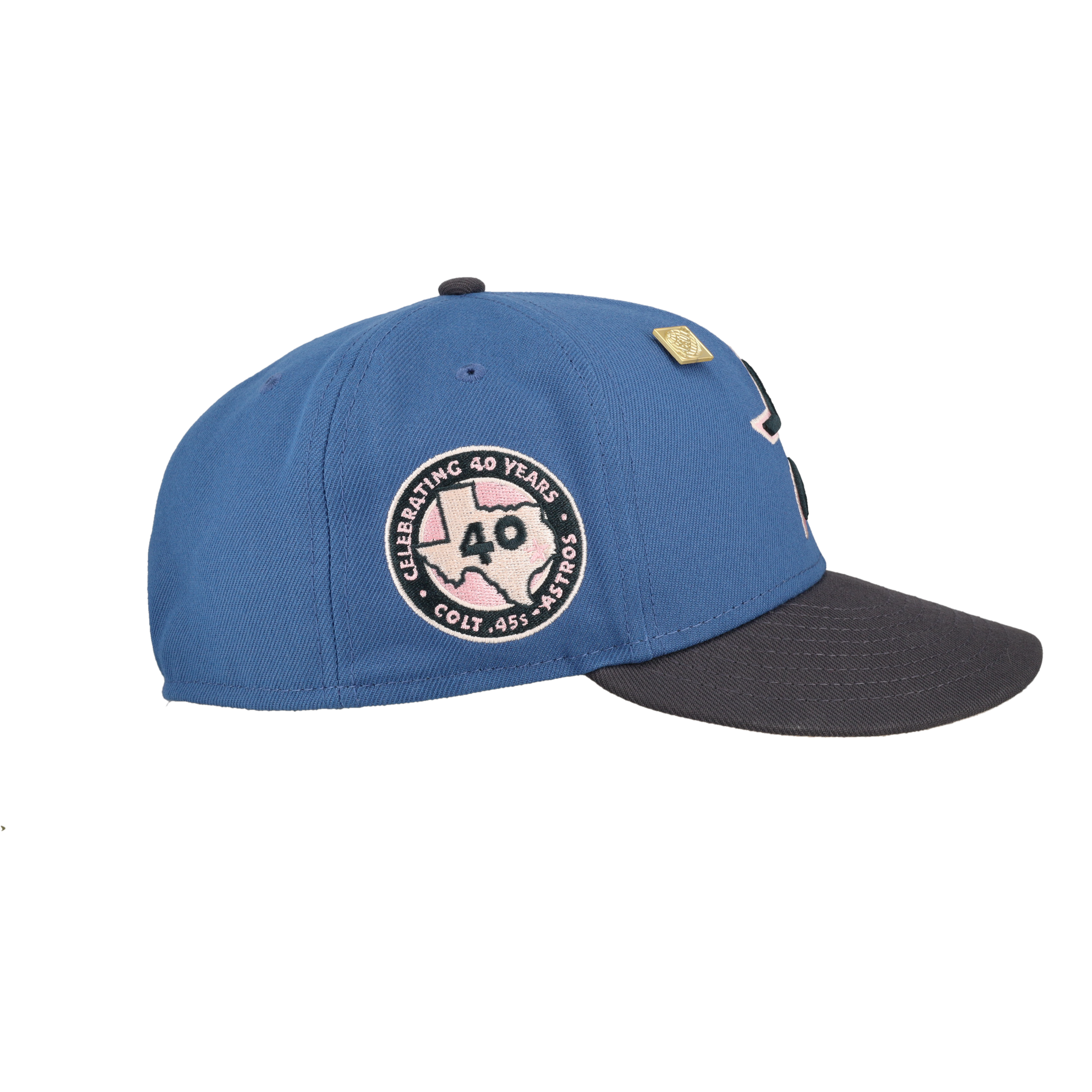 Houston Astros Indigo Graphite Collection Celebrating 40 Years Fitted Hat