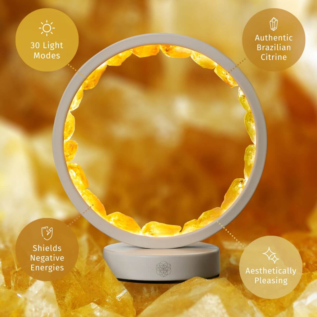Infinite Abundance: Citrine Lamp of Manifestation by Conscious Items at Shirley Shoppe