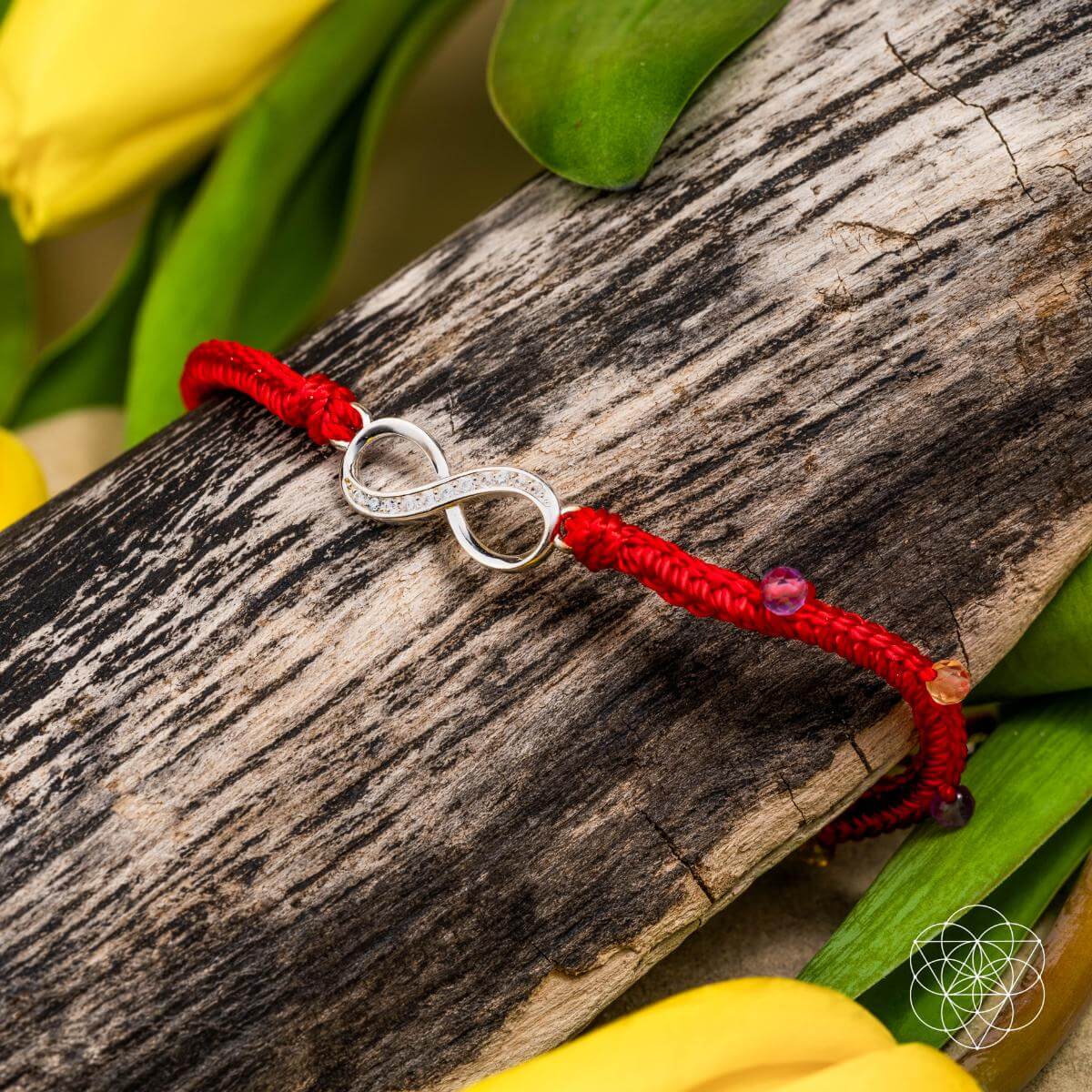 Infinite Prosperity - Eight-Strand Red String Bracelet by Conscious Items at Shirley Shoppe