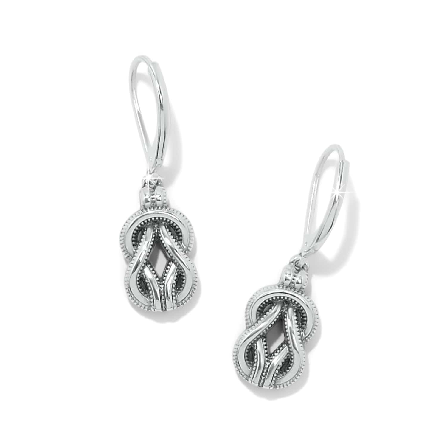 Interlok Harmony Black Leverback Earrings