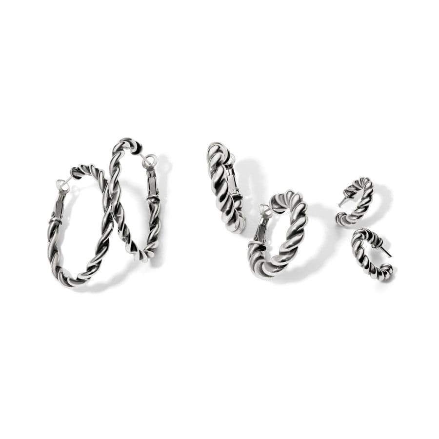Interlok Twist Medium Leverback Hoop Earrings