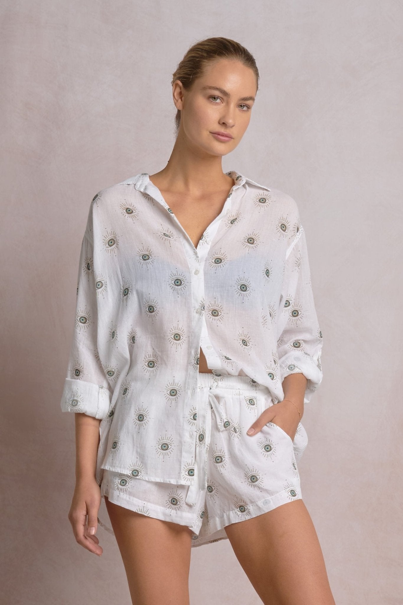 Iris Button Down by Shop Elan at Shirley Shoppe