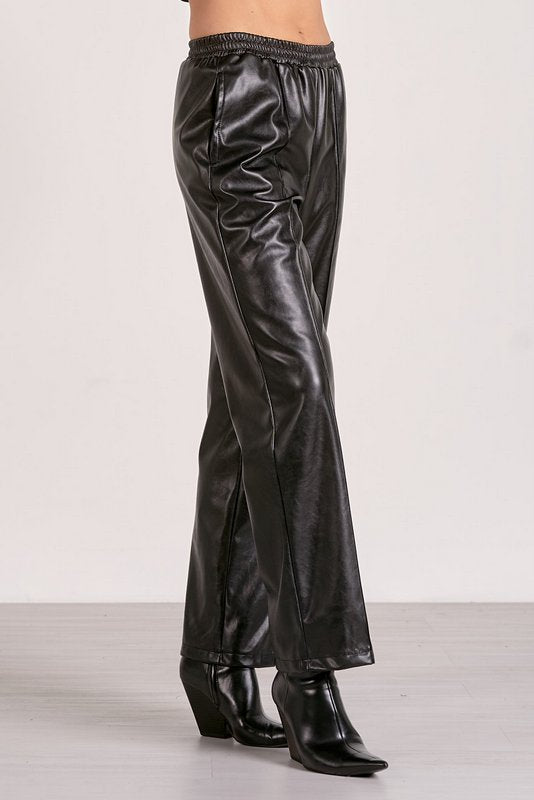 Jaya Faux Leather Pant by Shop Elan at Shirley Shoppe