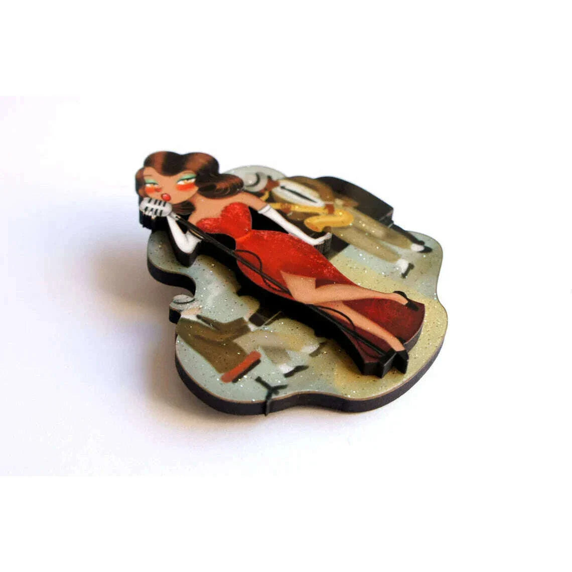 Jazz Concert Brooch by Laliblue