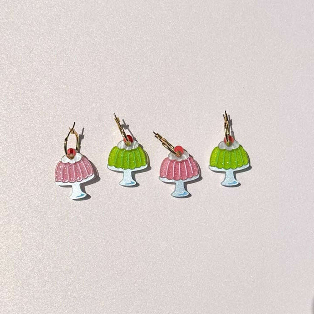 Jello Pudding Acrylic Earrings