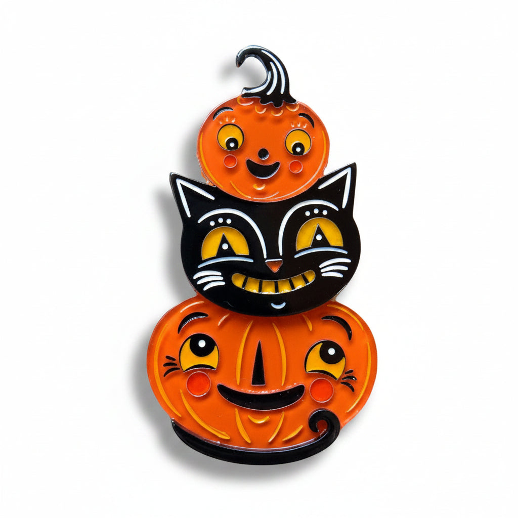 Jolly Jack Pumpkin Stack Brooch by Johanna Parker x Lipstick & Chrome