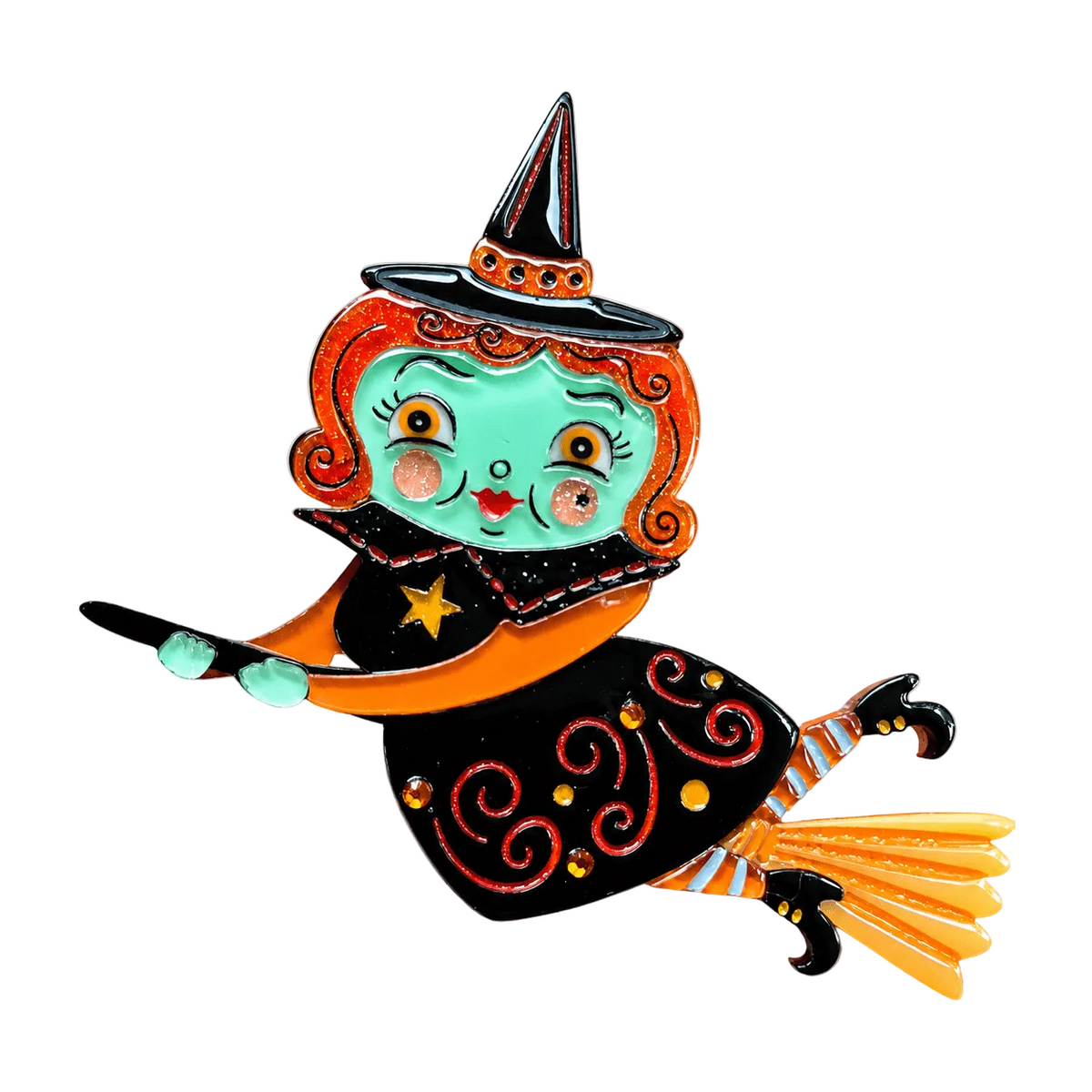 Broomhilda Brooch by Johanna Parker x Lipstick & Chrome