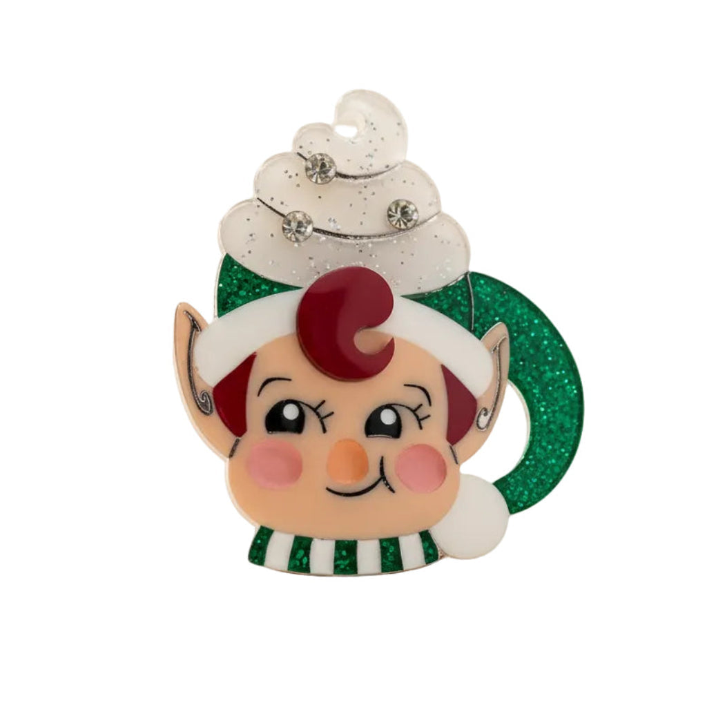Jolly Jingler Elf Mug Brooch by Lipstick & Chrome