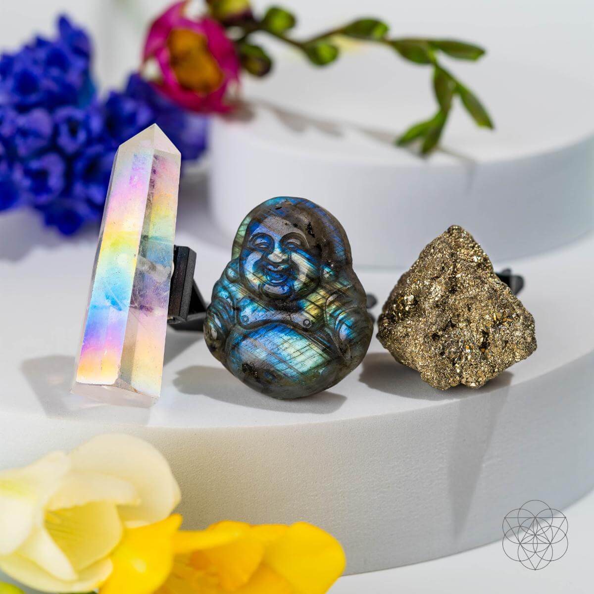 Joyous Traveler - Floating Crystal Car Kit by Conscious Items at Shirley Shoppe
