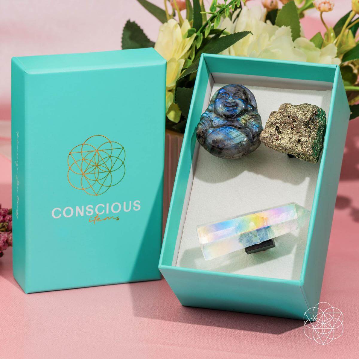 Joyous Traveler - Floating Crystal Car Kit by Conscious Items at Shirley Shoppe