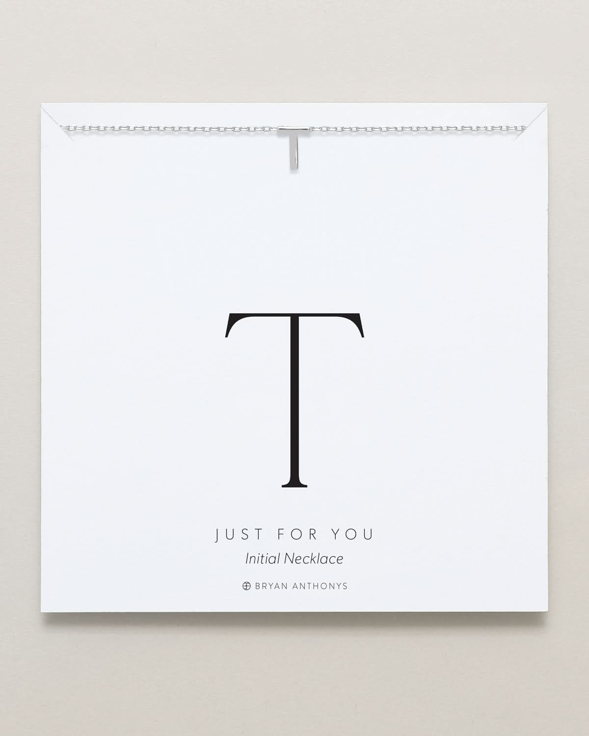 Just For You Initial Necklace — T by Bryan Anthonys at Shirley Shoppe